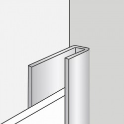 Aliuminis užbaigimo U profilis MASQ  balta sp. 2600 mm