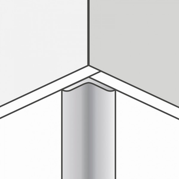 Aliuminio profilis MASQ vidinis kampas balta sp. 2600 mm