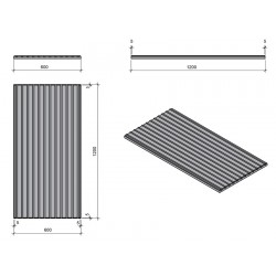 Plokštė Cewood frezuota Barcode balta