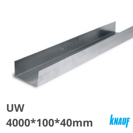 KNAUF pertvarų perimetrinis profilis UW 4000*100*40*0,6mm