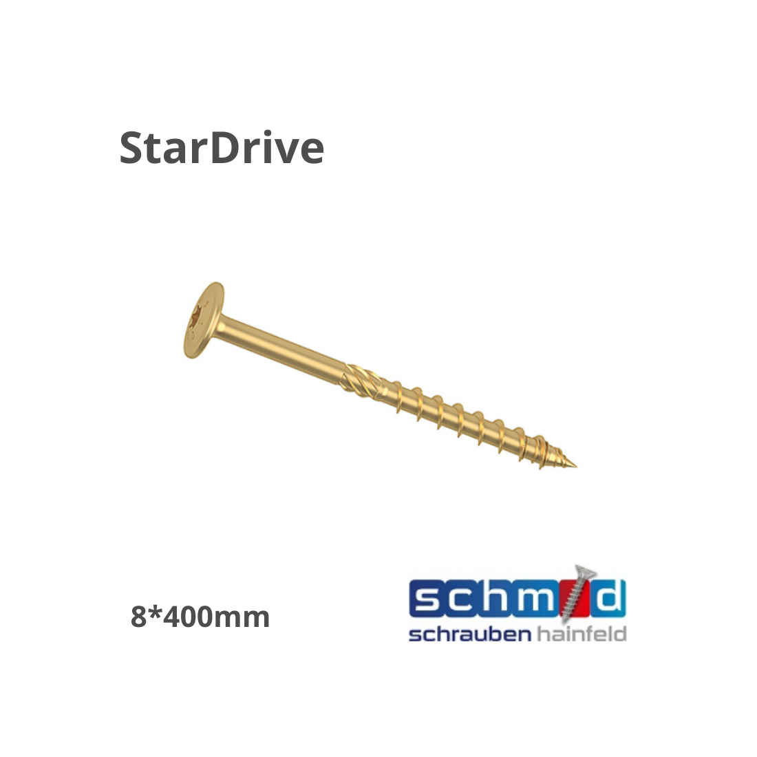 Medvaržtis didele galva 8*400/ 100 StarDrive GPR® T40