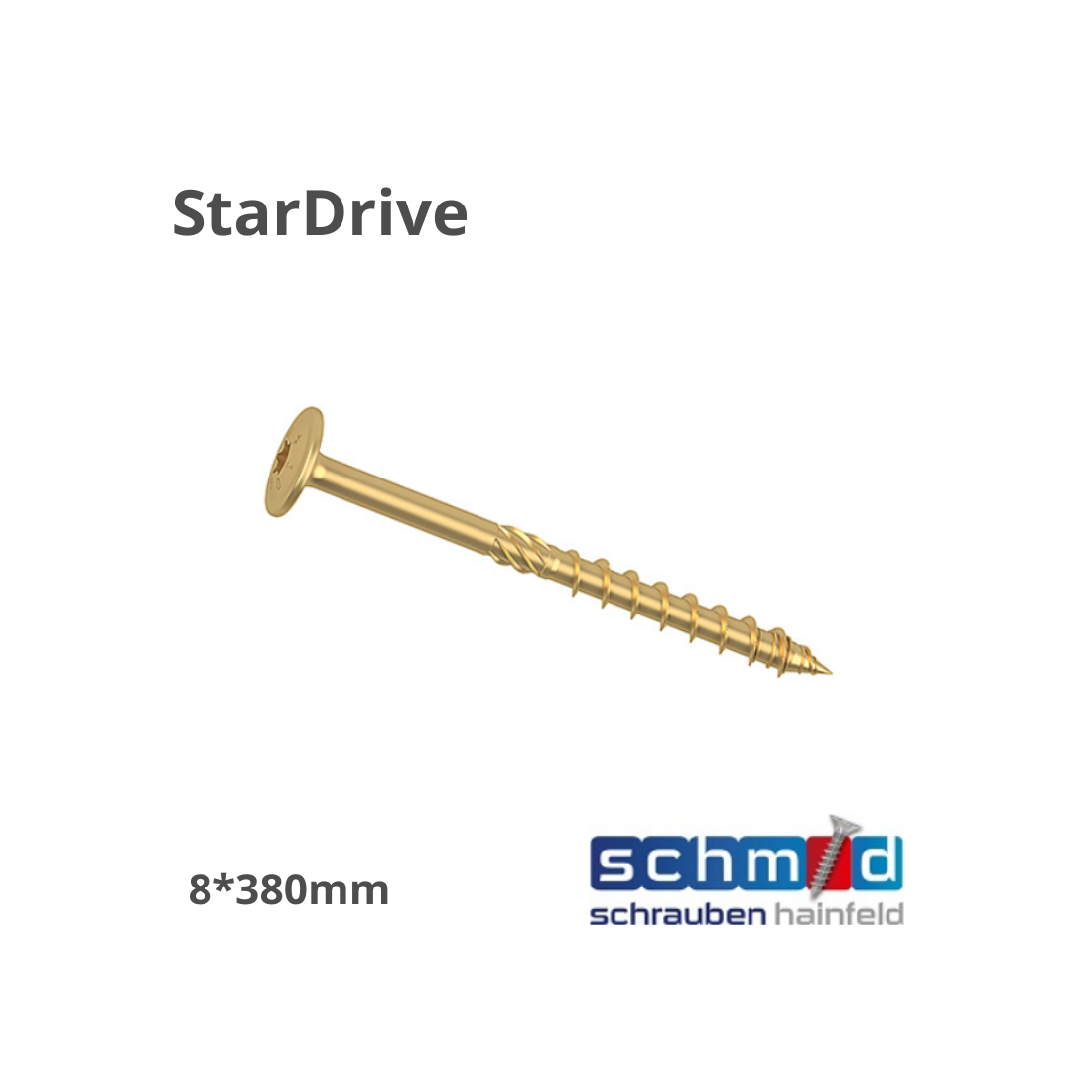 Medvaržtis didele galva 8*380/ 100 StarDrive GPR® T40