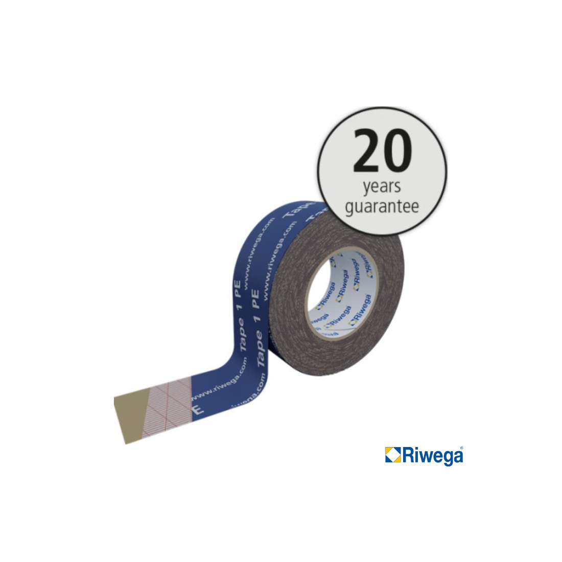 Lipni juosta RIWEGA 1 PE BLUE UV stabili (lauko) 25m*60mm